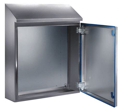 waterproof stainless steel enclosure|stainless steel sloped top enclosure.